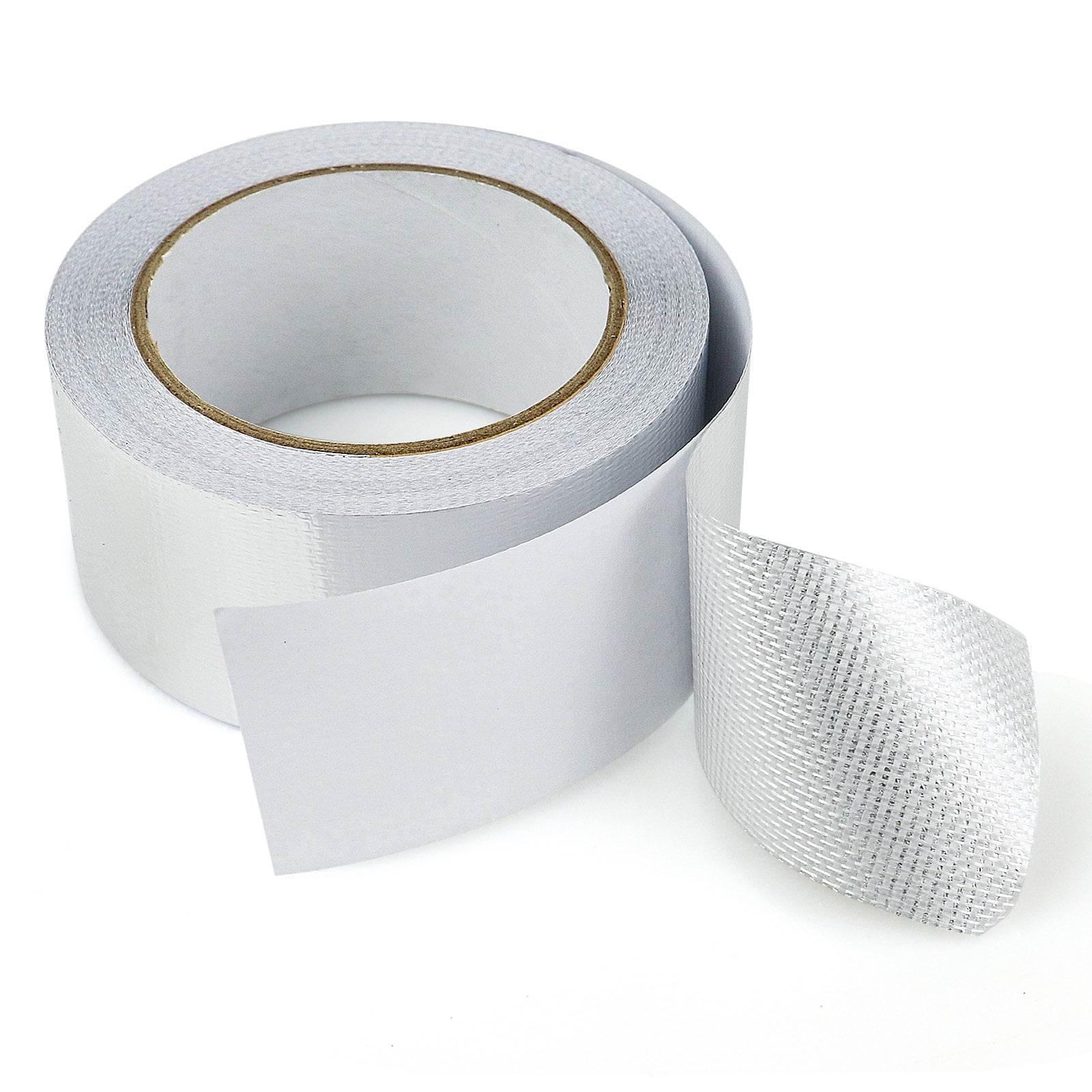 BOMEI PACK Adhesive Aluminum Foil Heat Shield Tape Barrier 2 in x 66 ft, Fiberglass Thermal Insulation Reflective Material High Temp Protection