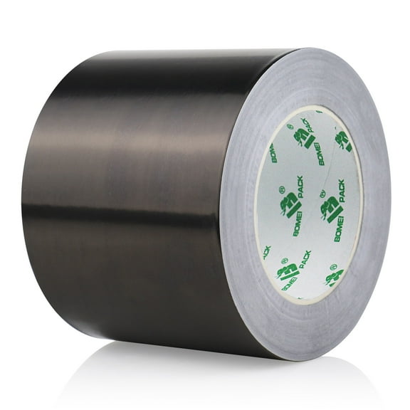 BOMEI PACK Black Aluminum Tape - HVAC Sealing & Patching Hot & Cold Air Duct Tape - 4 Inch