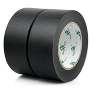 BOMEI PACK Black Painters Tape 2 Inches x 55 Yards, Black Masking Tape for Painting, Crafts and DIY - Professional Grade Paint Tape, No Residue and Easy Removal, 2 Pack