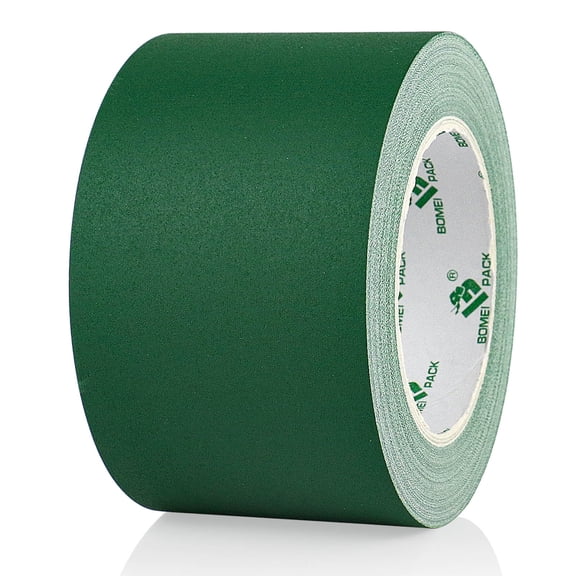 BOMEI PACK Gaffer Tape Dark Green Matte Non-Reflective No Residue Hand Tear Self-Adhesive 1 Pack 3 Inch x 30 Yds