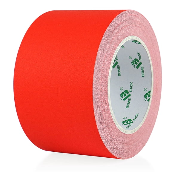 BOMEI PACK Red Gaffer Tape, Matte Non-Reflective, 3inch x 30yds No Residue Hand Tear Self-Adhesive Gaffer Tape for Labeling, Cable, Stage, Photo Studio, Painters and Duct Repair, 1 Pack