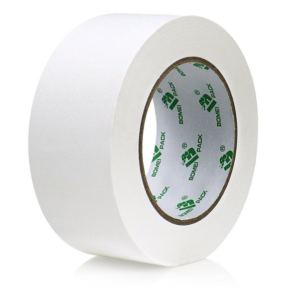 BOMEI PACK White Gaffers Tape,2 Inch x 30 Yards Heavy Duty, Non-Reflective, Easy Tear, Matte Duct Tape for Stage,Filming, Photography, Radio