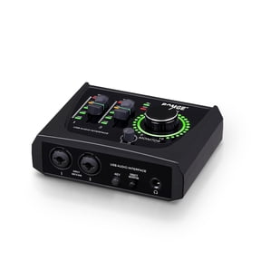 BOMGE Mini 2-Channel USB Audio Interface for Recording, Streaming and Podcasting with XLR/48V Phantom Power, Studio-Quality Audio Interface for Guitarists, Singers, Podcasters or Producers