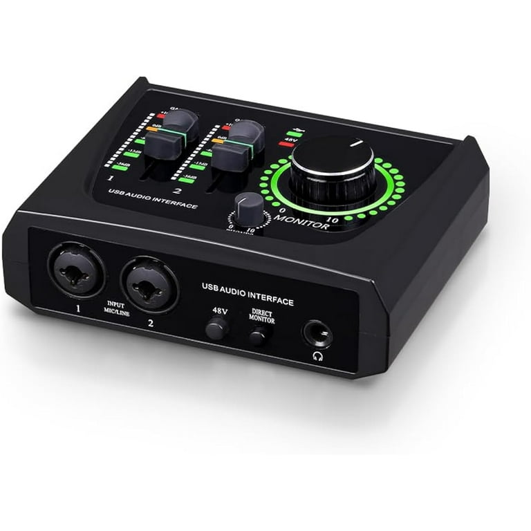 BOMGE mini 2 Channel USB Audio Interface for Recording, Streaming