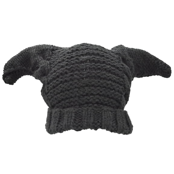 BOMHCS Clown Beanie Handmade Halloween Cosplay Ox Horn Caps Jester Stretch Hats