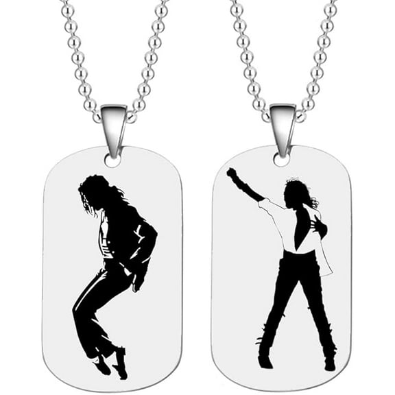 BOMJJOR Fashion Michael Necklace for Men Women Fans Jewelry Pendant Memorial Collection Necklace 1 Pc