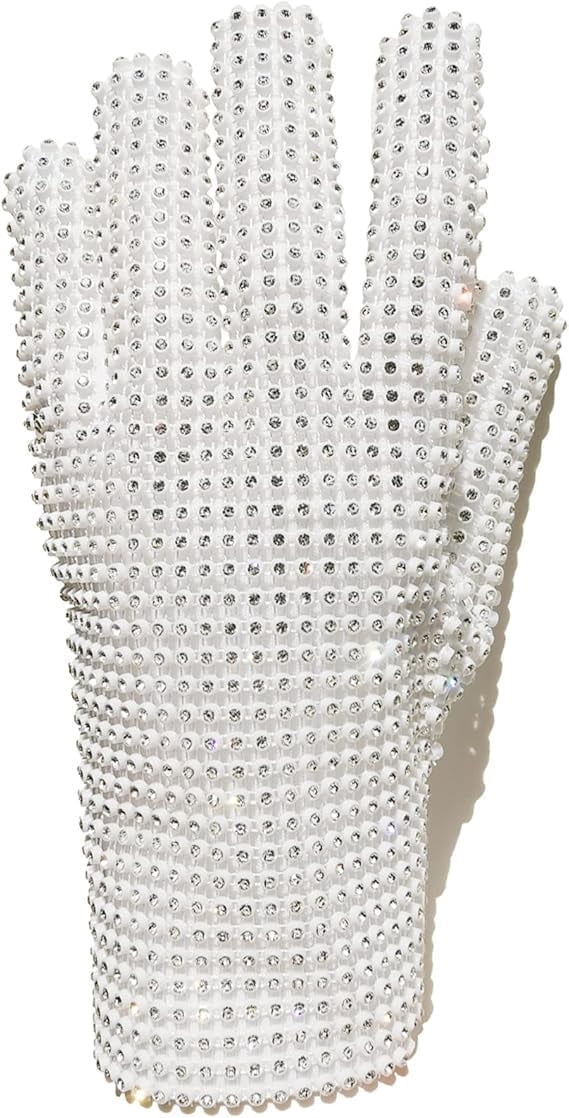 BOMJJOR Michael Rhinestone Glove for Adult Men Women Glove Gift MJ ...