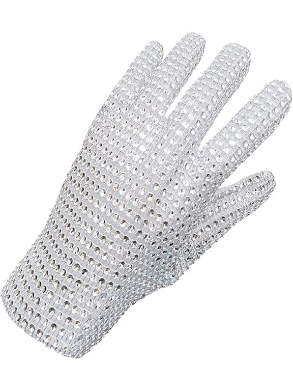 Michael Rhinestone Glove for Adult Men Women Glove Punk Gift Collection Sequins Glove Right