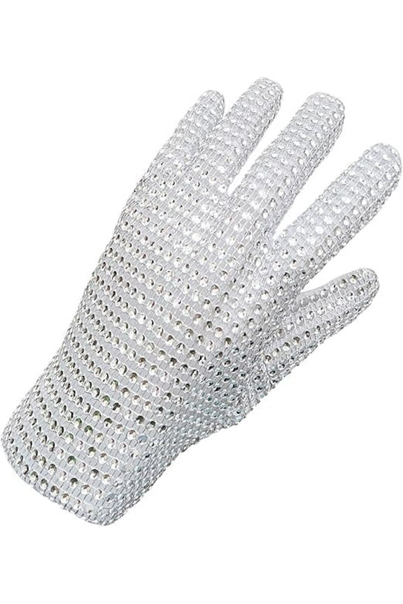 Michael Rhinestone Glove for Adult Men Women Glove Punk Gift Collection Sequins Glove Right