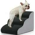 BOMOVA Dog Stairs to Bed, 3Step Dog Steps for High Bed and Couch, Dog