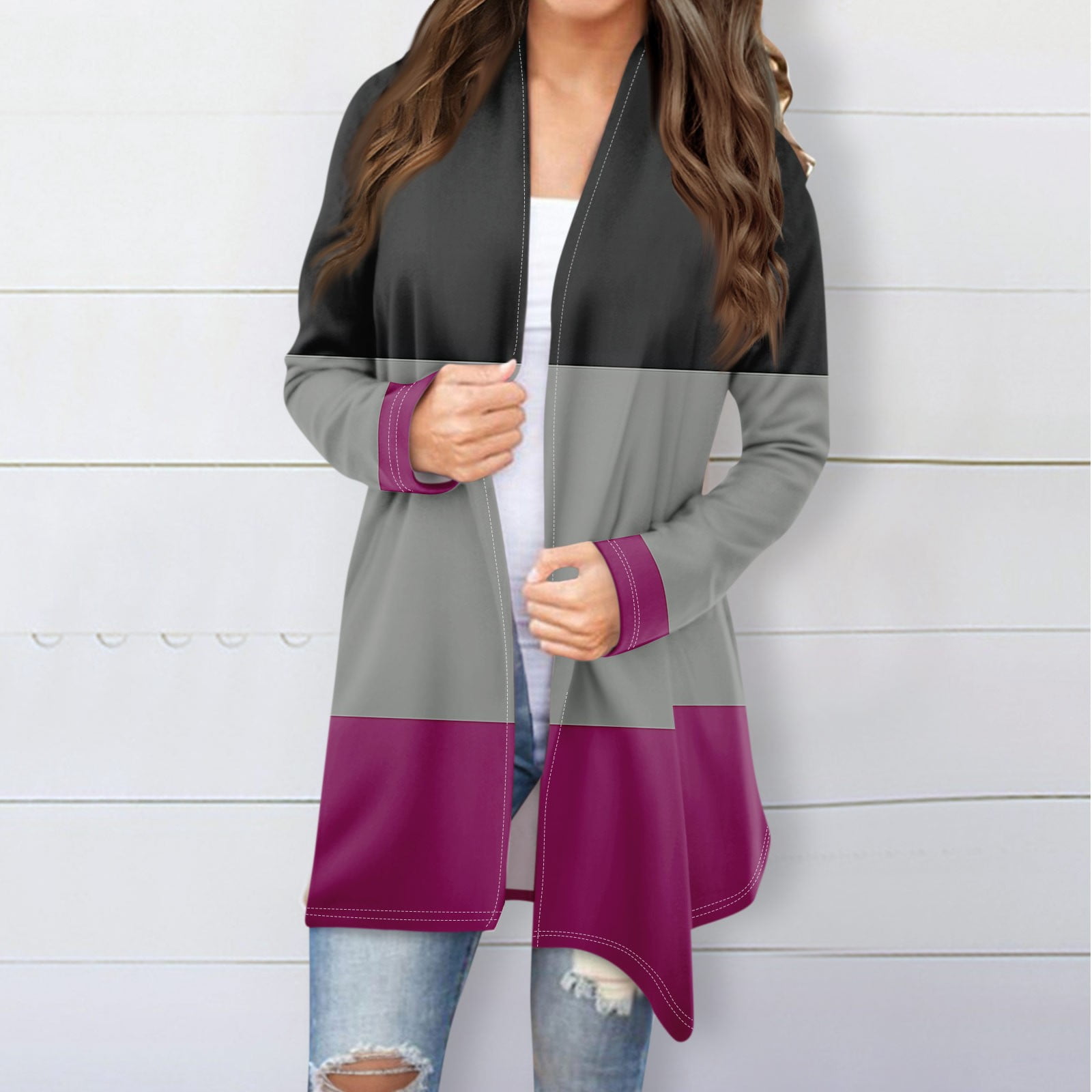 BOMYJESK Fall Sweaters for Women Long Sleeve Cardigan Sweaters for