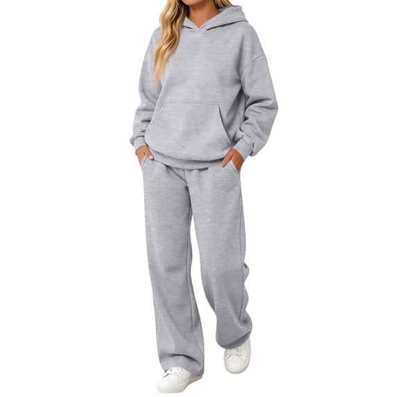 BOMYJESK Men's Tracksuits Outfits Set Casual Sports Tracksuits Jogging Suit Long Sleeve Pullover Suit Set with Pockets Light Gray S