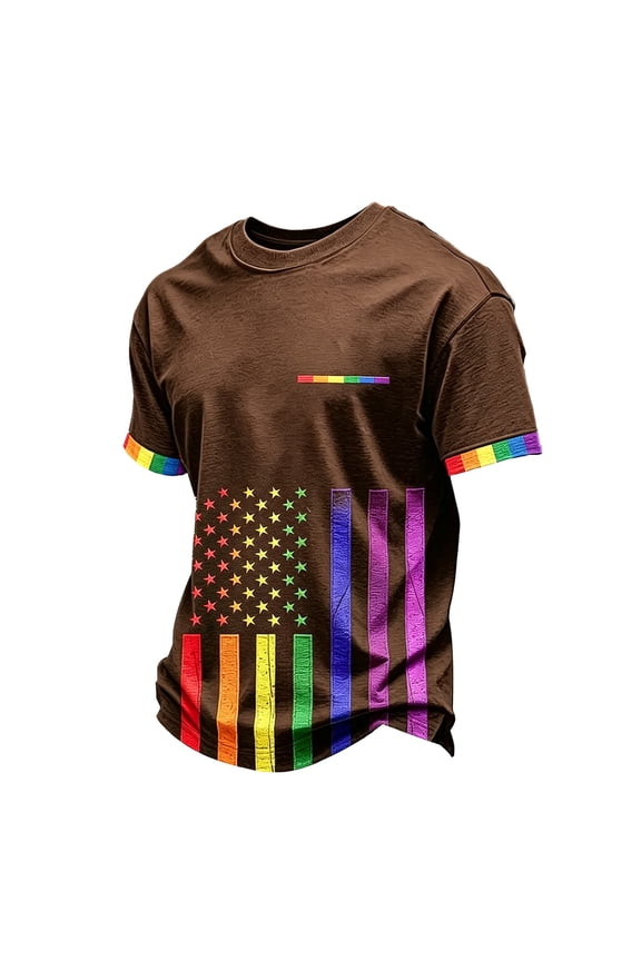 We the People Means Everyone Print Shirt Pride Month Equality Human Rights T-Shirt Lesbian Ally Human Equality Shirt Round Neck Classic Fit Lightweight Tops Coffee 4XL