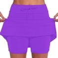 thumbnail image 1 of BOMYJESK Skorts for Woman High Waisted Dressy Casual Golf Skirts Athletic Tummy Control Tennis Skirts Inner Shorts 2026 Summer Lightweight Pickleball Short Skirts Purple S, 1 of 8
