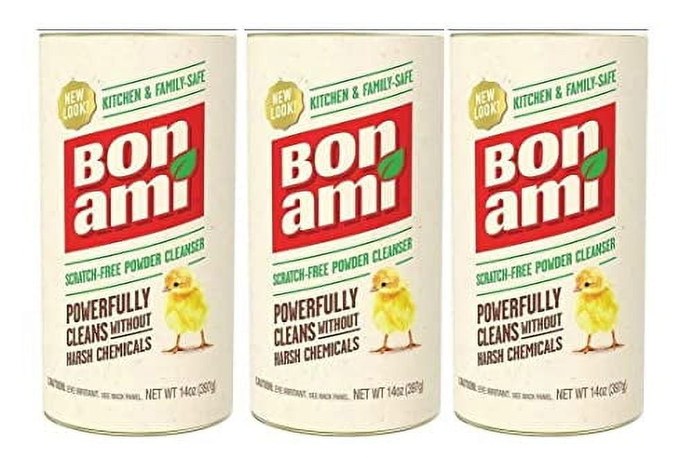 BON AMI Powder Cleanser for Kitchens & Bathrooms All Types of