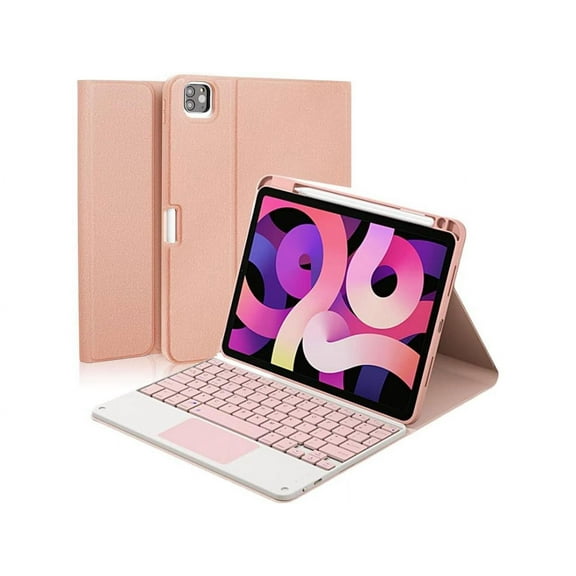 BONAEVER Touchpad Keyboard Case for iPad 12.9 inch 2022 2021 2020 2018 6th 5th 4th 3rd Generation Smart Stand Cover with Detachable Wireless Magnetic Keyboard, Pencil Holder