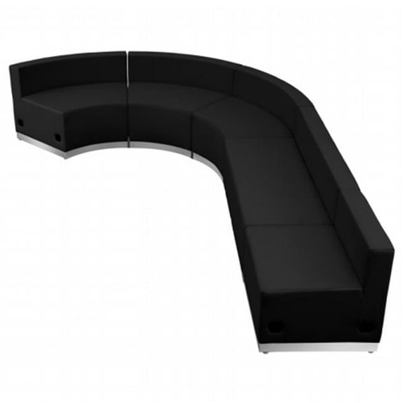 BONANZA HERCULES Alon Series Black Leather Reception Configuration - Black