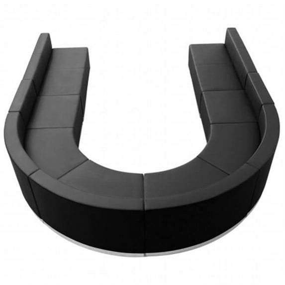 BONANZA HERCULES Alon Series Black Leather Reception Configuration - Black