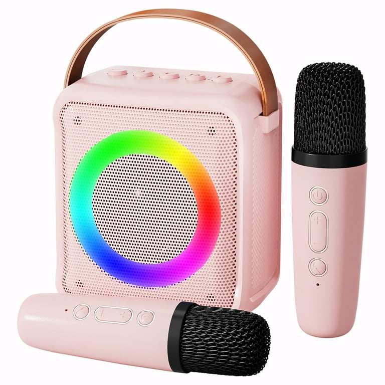  BONAOK Bluetooth Wireless Karaoke Microphone with LED
