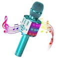 thumbnail image 1 of Bonaok Bluetooth Wireless Karaoke Microphone, Portable Handheld Karaoke Machine with LED Lights, Bluetooth Microphone Speaker Singing Gift for Kids Adults(Light Blue), 1 of 15