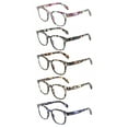 thumbnail image 1 of BONCAMOR 5 Pack Ladies Reading Glasses Blue Light Blocking Fashion Print Eyeglasses+100, 1 of 8