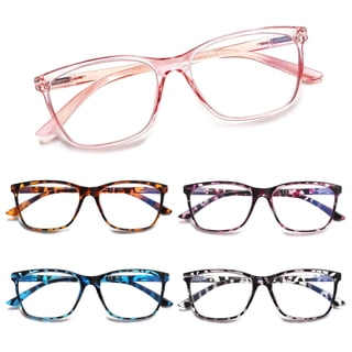 BONCAMOR 5 Pack Reading Glasses for Women Blue Light Blocking Spring Hinge Fashion Print Reader