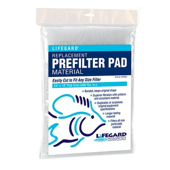 BONDED FILTER PAD Prefilter, 24" x 15" Pad Size (360 sq. in.) Bagged.