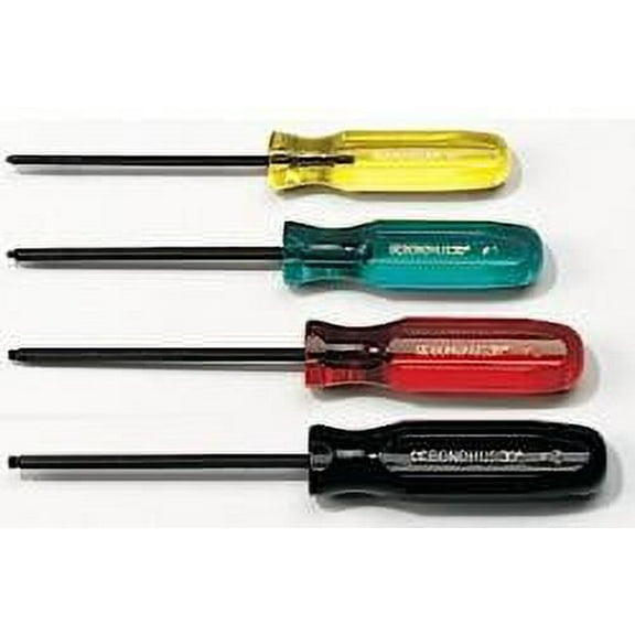 BONDHUS CORPORATION 4PC SQ BALLEND SCREWDRIVER SET