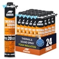 thumbnail image 1 of BONDURE Spray Foam Insulation, 480 Sq.Ft. (24x27.1 oz.) Closed Cell Spray Foam for Attic & Walls, Fire Rated, Reduces Energy Bills, Accessories Not Included, 1 of 7