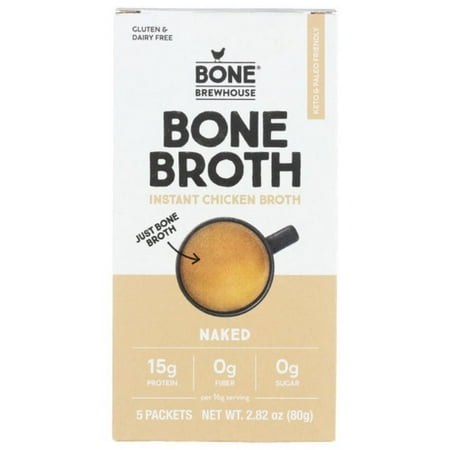 BONE BREWHOUSE BNE BROTH CHICKEN NAKED 2.82 OZ - Pack of 9