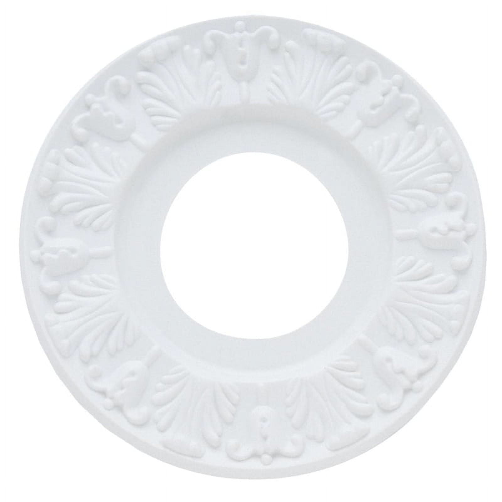 10" White Victorian Plastic Ceiling Medallion