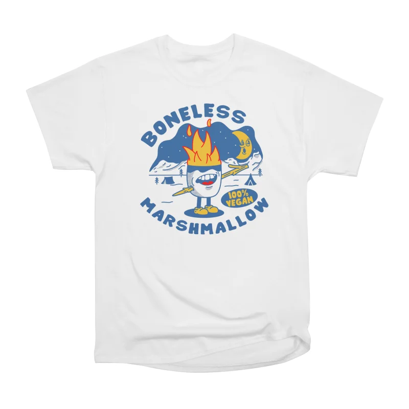 BONELESS MARSHMALLOWS 100 VEGAN T-Shirt Tee Gift For Him Merch For Her ...