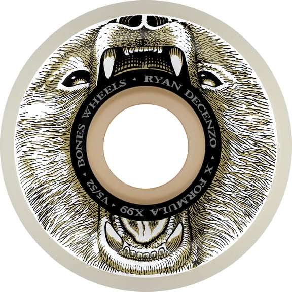 BONES Decenzo X-Factor V5 Bear Grills Skateboard Wheels 52mm 99A