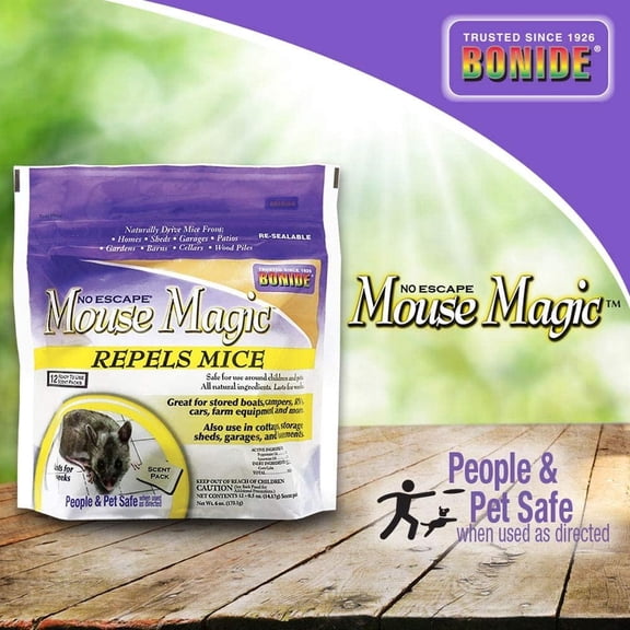 BONIDE Mouse Magic Natural Rodent and Pest Repellent Scent, 6 oz