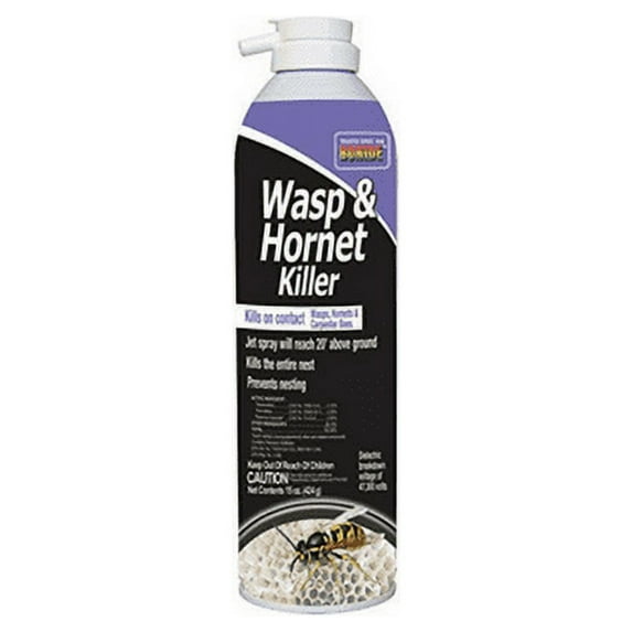 Bonide Wasp And Hornet Spray Repellent - Outdoor Use, Tetramethrin - 15 Oz