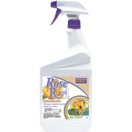 BONIDE Rose Rx Outdoor 3-in-1 Insecticide & Fungicide Spray, 32 oz