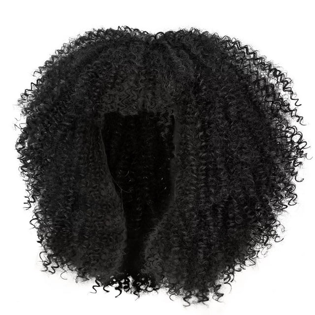 BONINGGG 16 Inch Short Hair Weird Curly Wig With For Lolita Synthetic