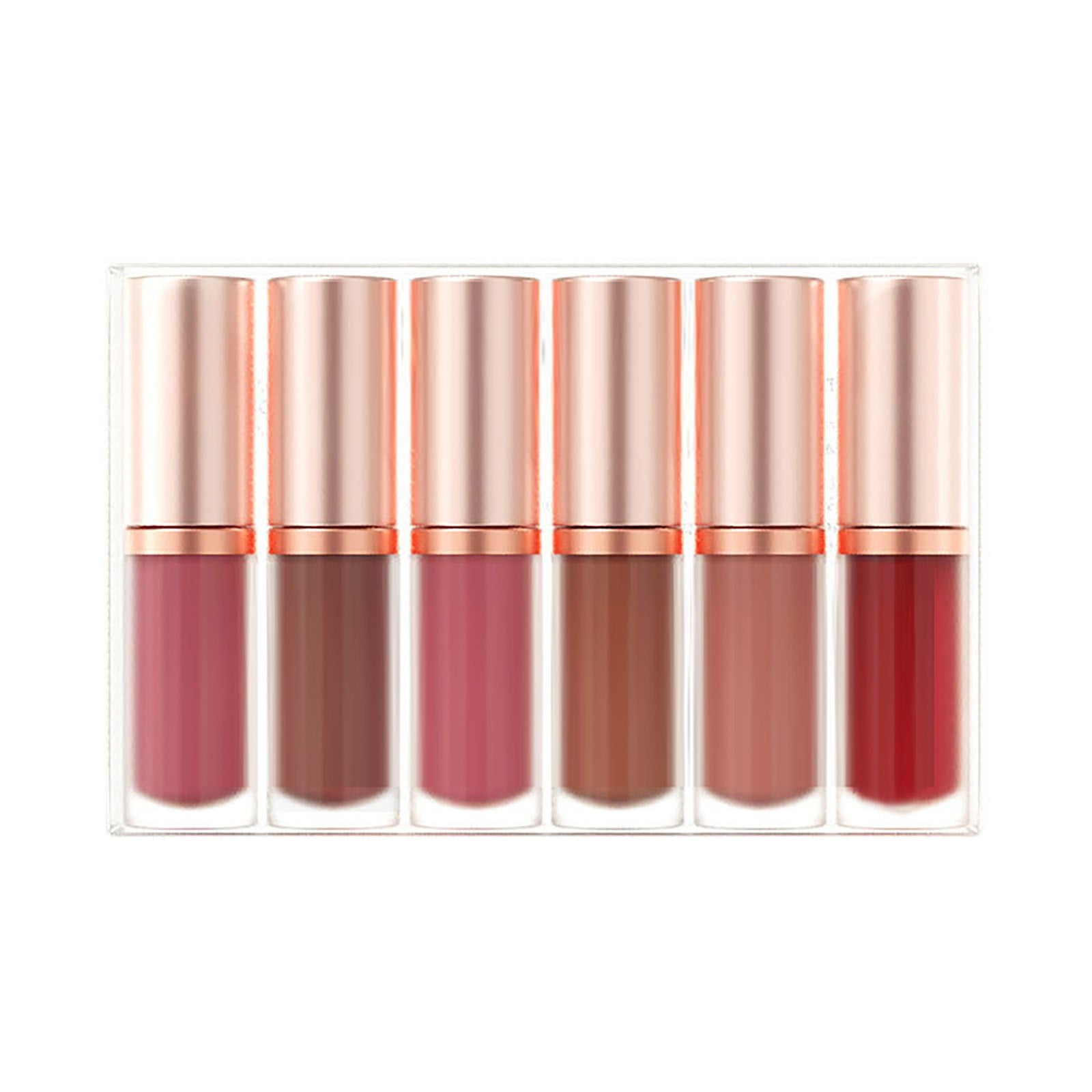 BONINGGG 6 Pack Lipstick Velour Lip Gloss Does Not Fade Easily Mist