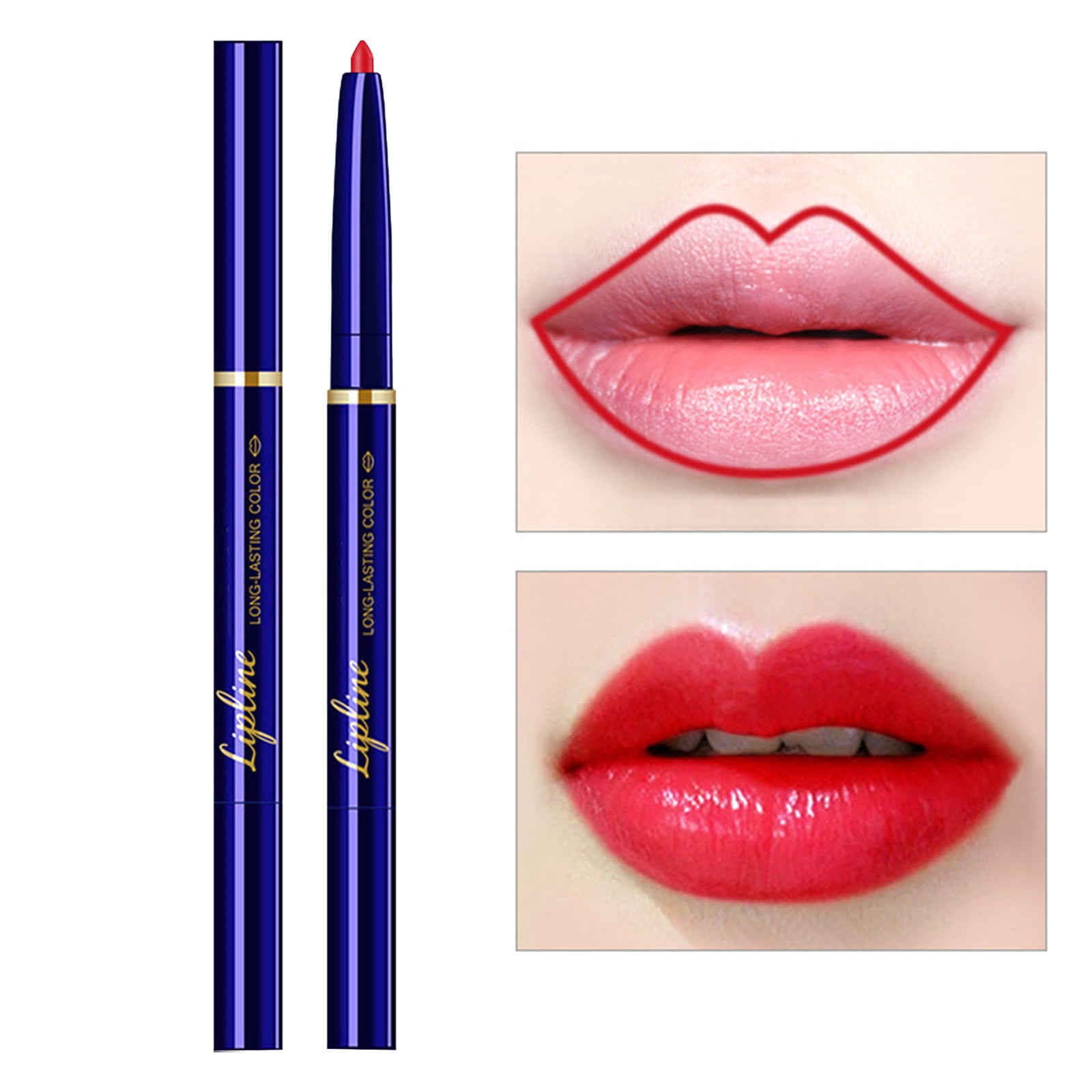 BONINGGG Automatic Lip Liner Double Ended Lipstick With Lip Brush Is