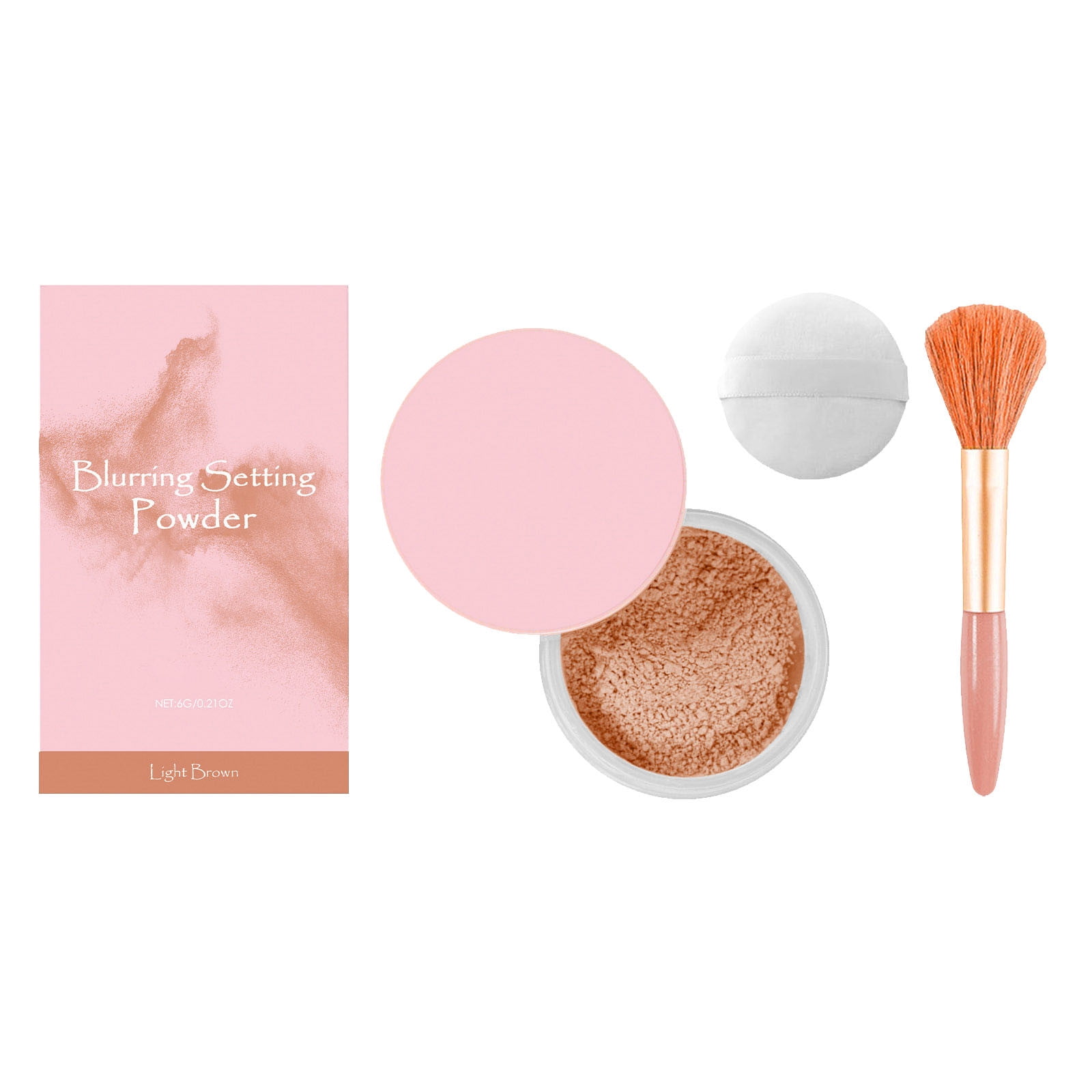 BONINGGG Blurring Setting Powder Set Makeup Powder Concealer Natural
