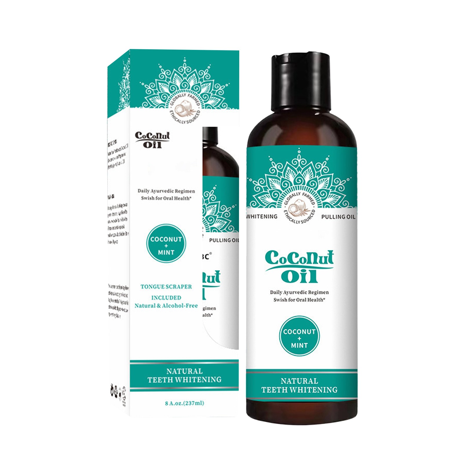 BONINGGG Coconut Oil Mint Mouthwash Mouthwash Oil Liquid Toothpaste