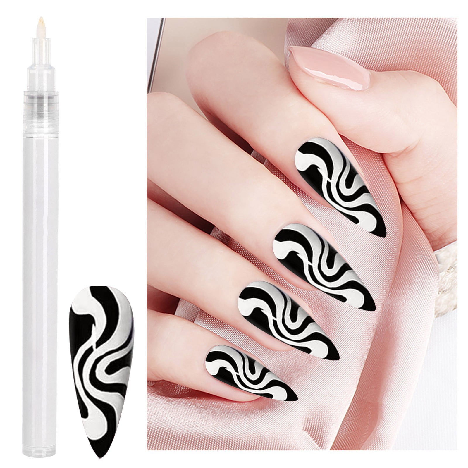 BONINGGG Color Nail 3D Color Paint Pen Nail Point Painting Line Drawing