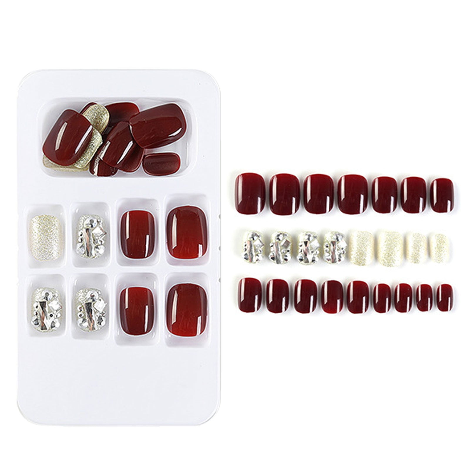 BONINGGG Color PressOn Manicure, Gel Nail Kit, Polish Solid Color