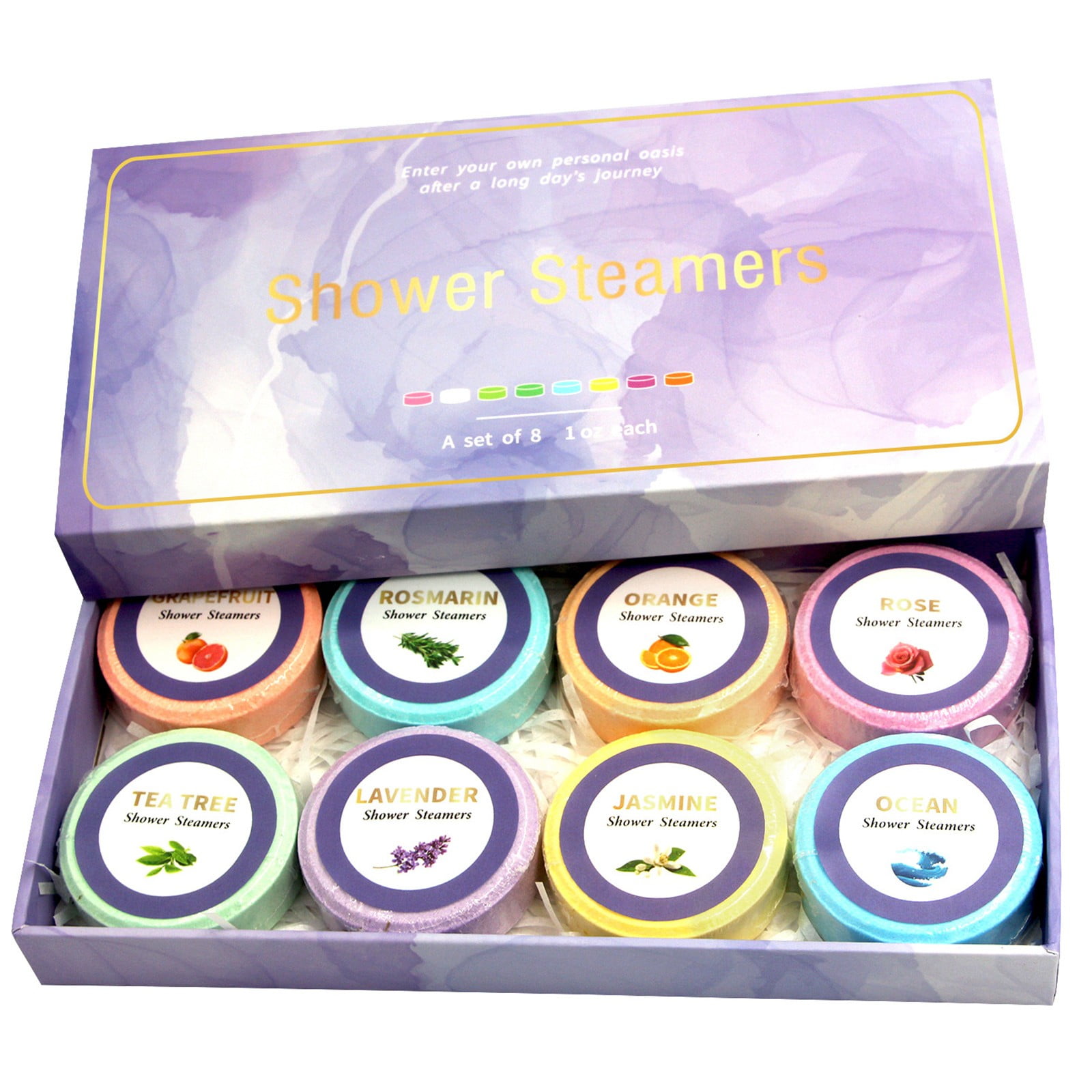 BONINGGG Dried Flower Bath Aromatherapy Bath Tablets 30g*8 Bath In