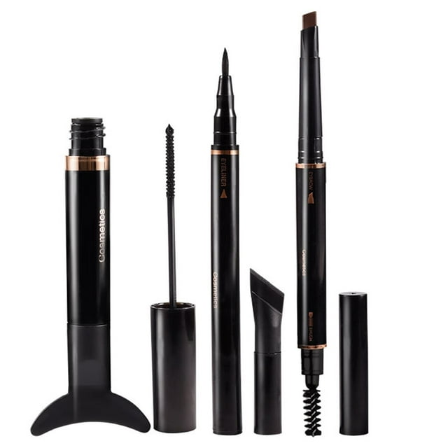 BONINGGG Eyebrow Lasting Piece 3ml Eye Makeup Set Beginner 3 Pencil