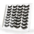 BONINGGG Eyelashes Various Styles Mixed Lashes Pack Volume Natural Wispy J Curl Lash Extensions