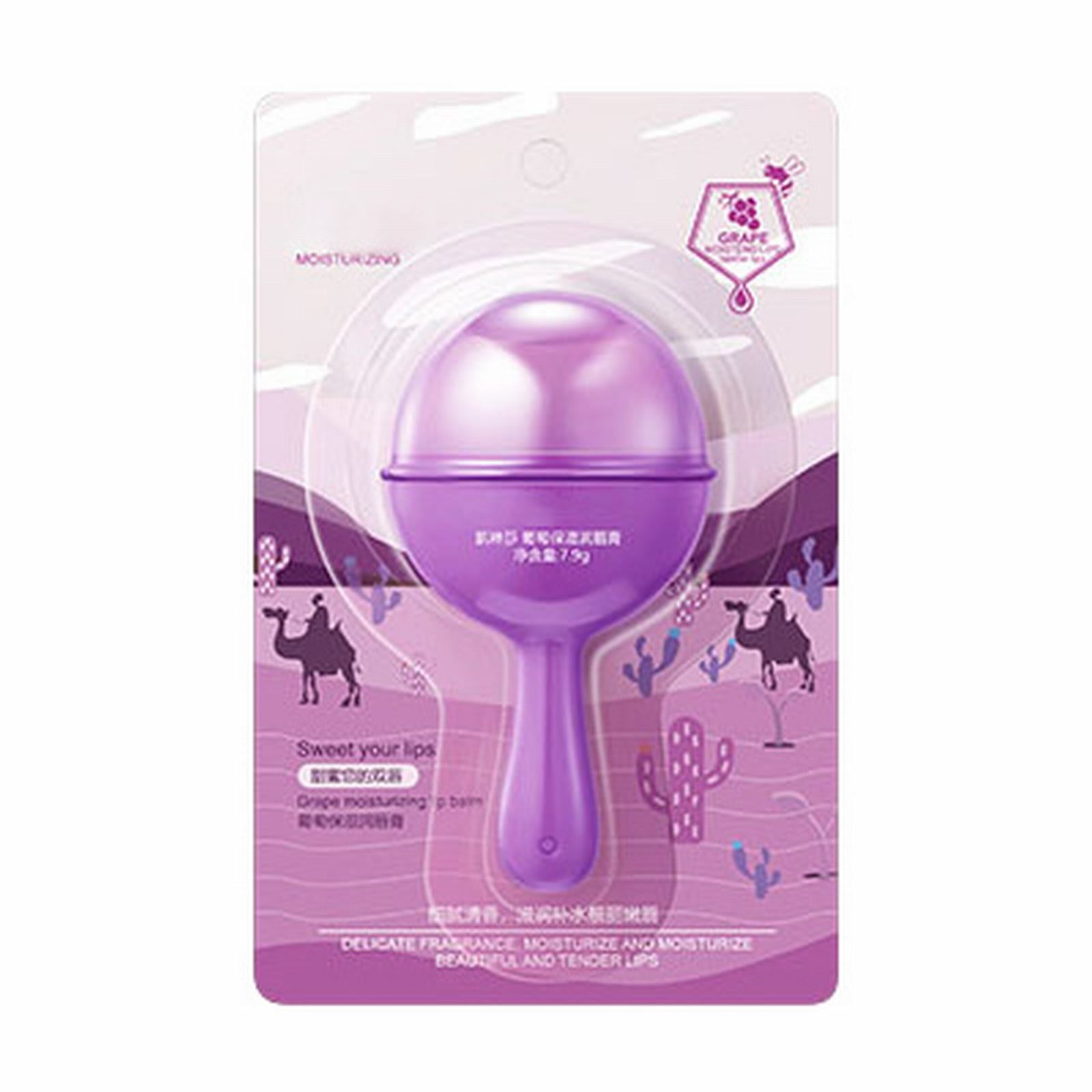 BONINGGG Fruit Flavored Lollipop Lipstick Colorless Moisturizing Candy