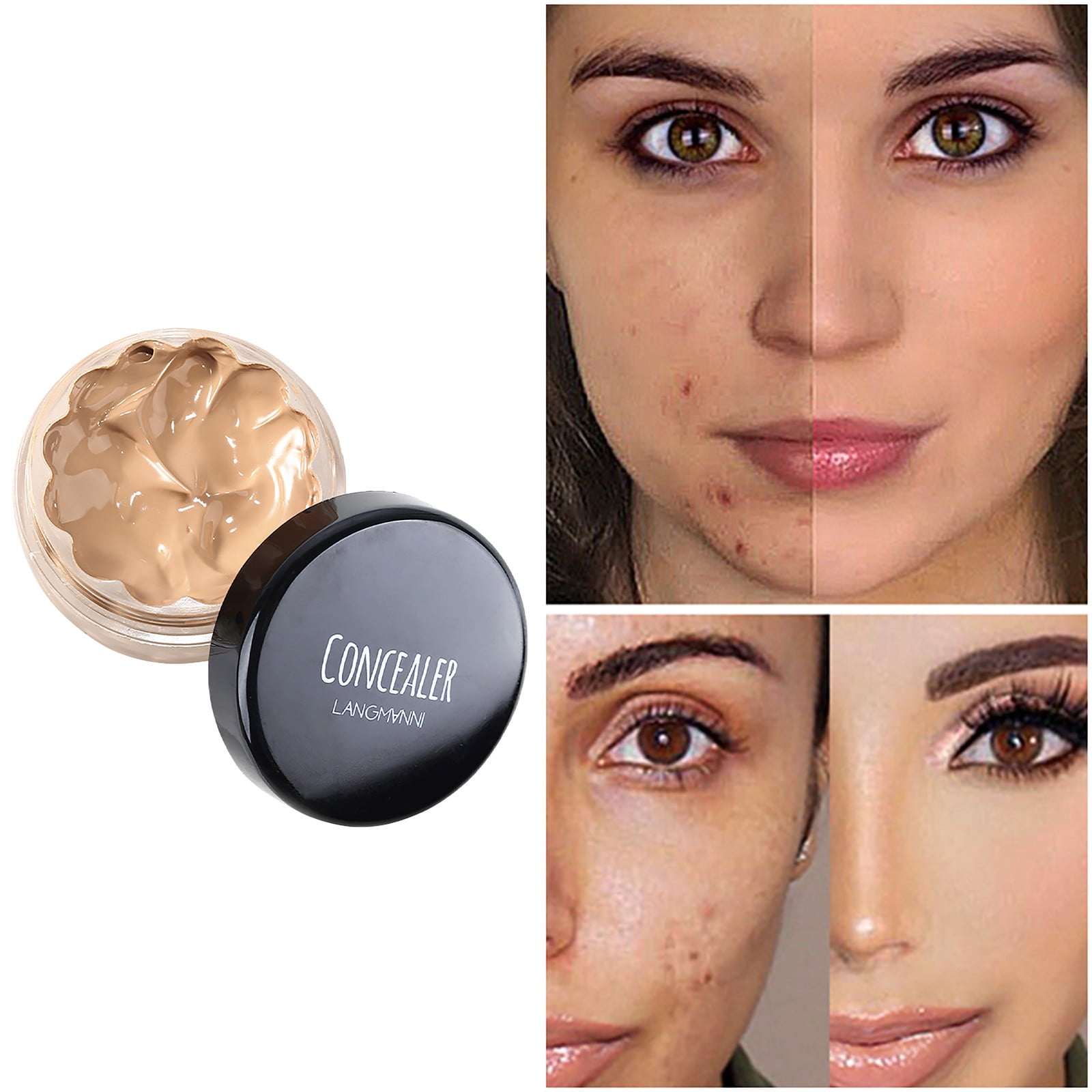 BONINGGG Full Cover Base Makeup Lasting Foundation Contouring 12ml Mop