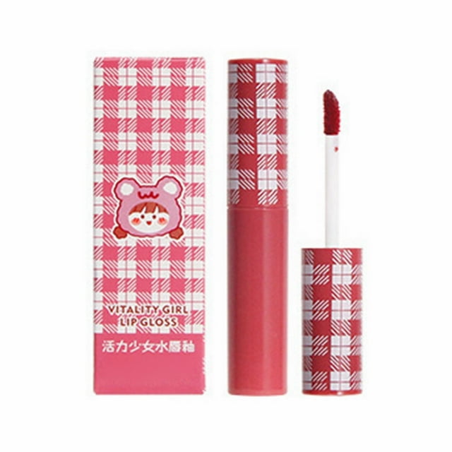BONINGGG Girl Water Lip Glaze Water Glass Lip Color Keep Color Not