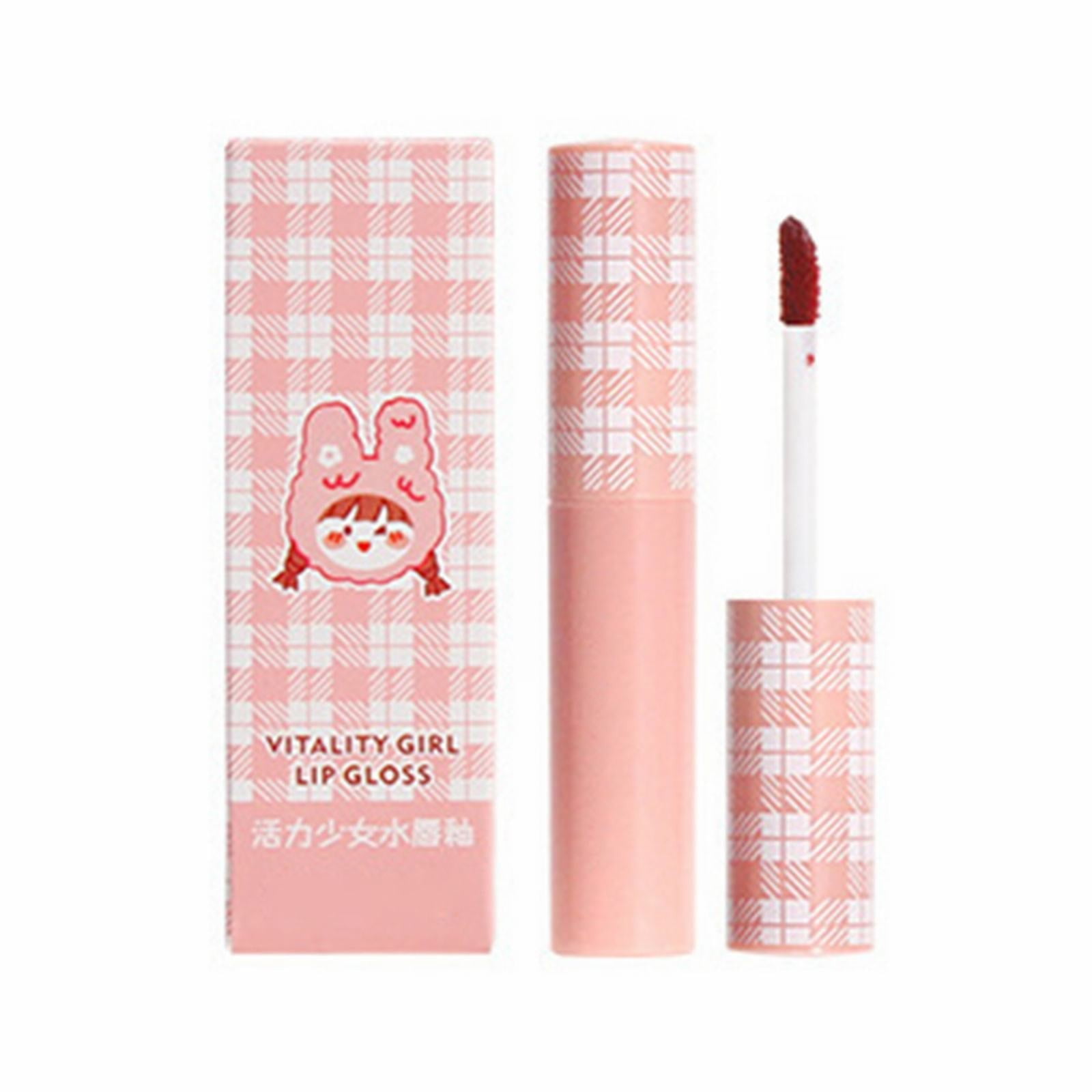 BONINGGG Girl Water Lip Glaze Water Glass Lip Color Keep Color Not
